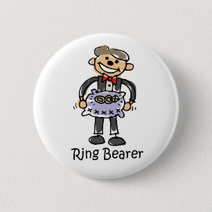 Badge Rond 5 Cm Bouton de porteur d'alliances