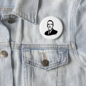 Badge Rond 5 Cm Bouton de portrait de HP Lovecraft (En situation)