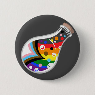 Badge Rond 5 Cm Bouton de position de la fierté de progression
