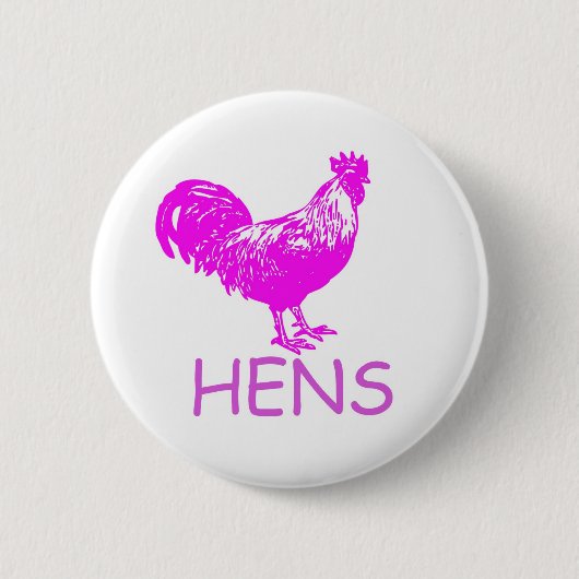 BADGE ROND 5 CM BOUTON DE POULES (Devant)