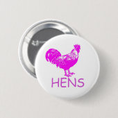 BADGE ROND 5 CM BOUTON DE POULES (Devant & derrière)