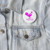 BADGE ROND 5 CM BOUTON DE POULES (En situation)