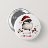 Badge Rond 5 Cm Bouton de poulet (Devant & derrière)