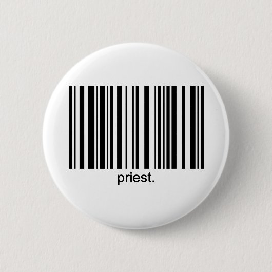 Badge Rond 5 Cm Bouton de prêtre (Devant)