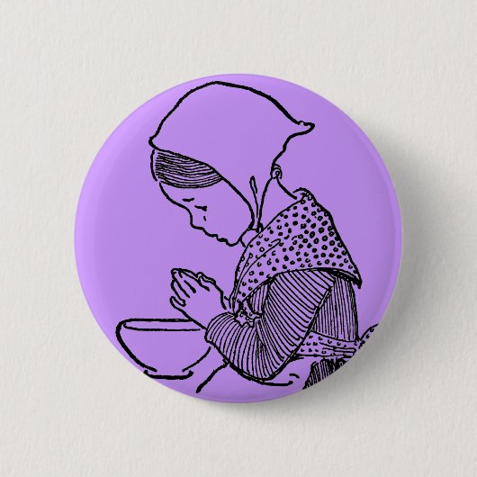 Badge Rond 5 Cm Bouton de prière (Devant)