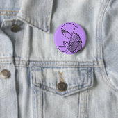 Badge Rond 5 Cm Bouton de prière (En situation)
