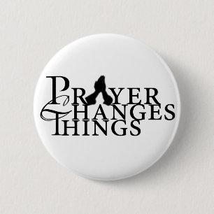 Badge Rond 5 Cm Bouton de prière