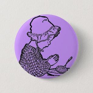 Badge Rond 5 Cm Bouton de prière