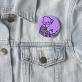 Badge Rond 5 Cm Bouton de prière (En situation)