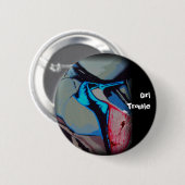 Badge Rond 5 Cm Bouton "de problème de fille" (Devant & derrière)