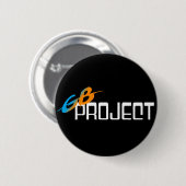 Badge Rond 5 Cm Bouton de projet de gigaoctet (Devant & derrière)