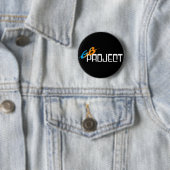 Badge Rond 5 Cm Bouton de projet de gigaoctet (En situation)