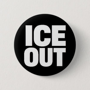 Badge Rond 5 Cm bouton de protestation "ICE OUT"