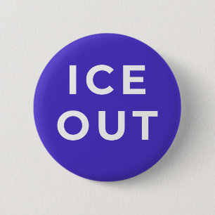 Badge Rond 5 Cm Bouton de protestation ICE OUT Justice audacieus