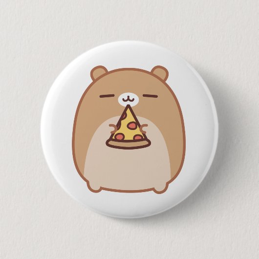 Badge Rond 5 Cm Bouton de Psushi de pizza (Devant)