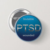 Badge Rond 5 Cm Bouton de PTSD (Devant & derrière)