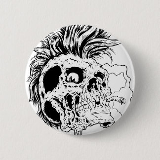 Badge Rond 5 Cm Bouton de Punkskull