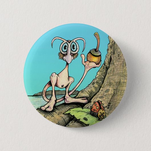 Badge Rond 5 Cm Bouton de quéquette (Devant)