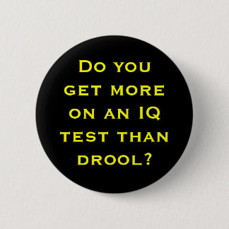 Badge Rond 5 Cm Bouton de question de Q.I.