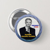 Badge Rond 5 Cm Bouton de Ralph Nader (Devant & derrière)