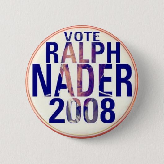 Badge Rond 5 Cm Bouton de Ralph Nader 2008 (Devant)