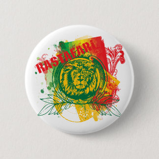 Badge Rond 5 Cm Bouton de Rastafari