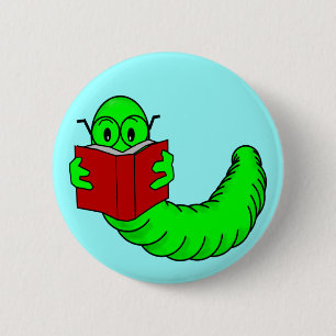 Badge Rond 5 Cm Bouton de rat de bibliothèque