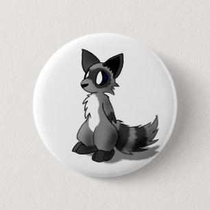 Badge Rond 5 Cm Bouton de raton laveur d'Anthro