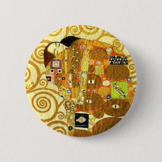Badge Rond 5 Cm Bouton de réalisation de Gustav Klimt (Devant)