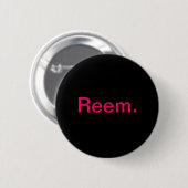 Badge Rond 5 Cm Bouton de Reem (Devant & derrière)