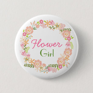 Badge Rond 5 Cm Bouton de répétition de demoiselle de honneur