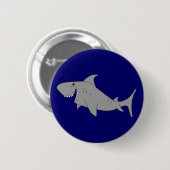 Badge Rond 5 Cm Bouton de requin (Devant & derrière)