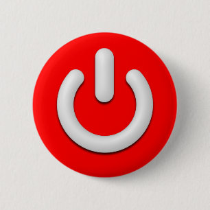 Badge Rond 5 Cm Bouton de réserve (rouge lumineux)