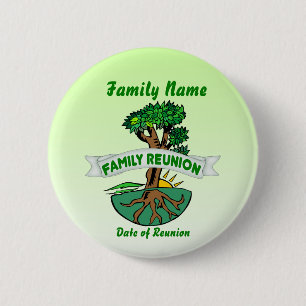Badge Rond 5 Cm Bouton de réunion de famille personnalisable