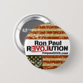 Badge Rond 5 Cm Bouton de révolution de Ron Paul (Devant & derrière)