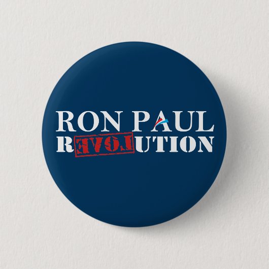 Badge Rond 5 Cm Bouton de révolution de Ron Paul (Devant)
