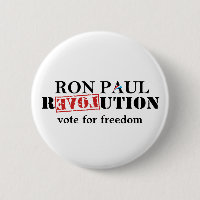 Bouton de révolution de Ron Paul - vote pour la