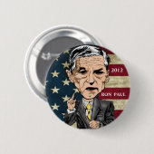 BADGE ROND 5 CM BOUTON DE RÉVOLUTION RON PAUL 2012 (Devant & derrière)