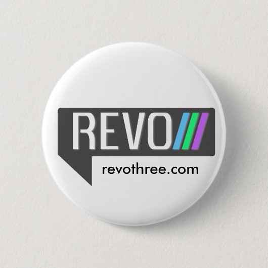 Badge Rond 5 Cm bouton de revothree (Devant)