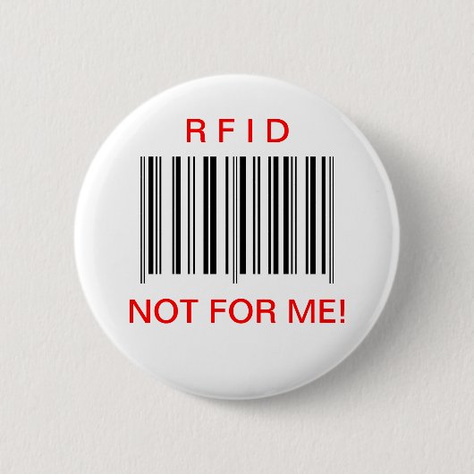 Badge Rond 5 Cm Bouton de "RFID" (Devant)