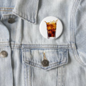 Badge Rond 5 Cm Bouton de rhum et de kola (En situation)