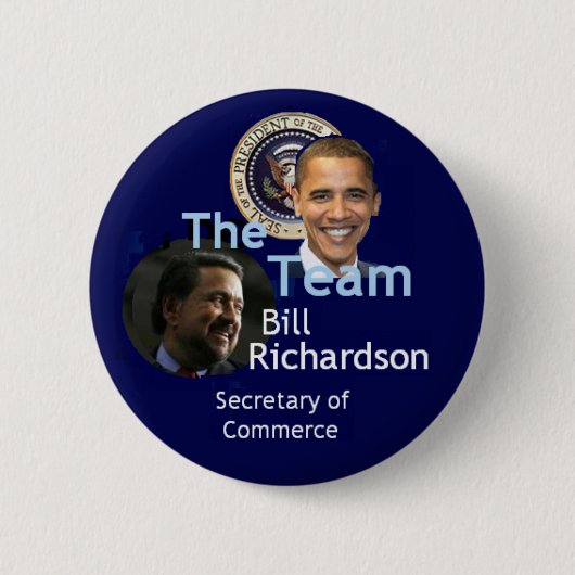 Badge Rond 5 Cm Bouton de Richardson d'équipe (Devant)
