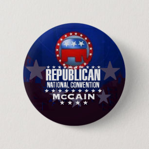 Badge Rond 5 Cm Bouton de RNC McCain