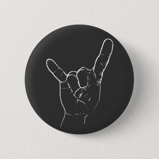 Badge Rond 5 Cm Bouton de rock (Devant)