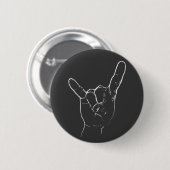 Badge Rond 5 Cm Bouton de rock (Devant & derrière)