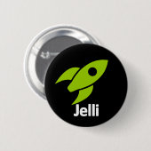 Badge Rond 5 Cm Bouton de Rocket (Devant & derrière)