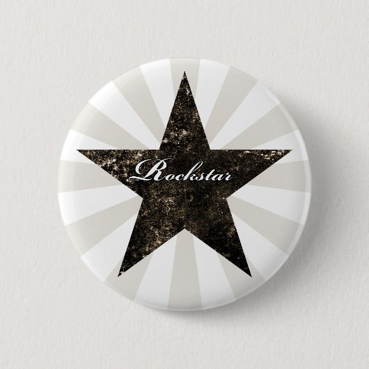 Badge Rond 5 Cm Bouton de Rockstar (textures grunges - obscurité) (Devant)