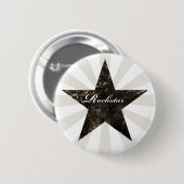 Badge Rond 5 Cm Bouton de Rockstar (textures grunges - obscurité) (Devant & derrière)