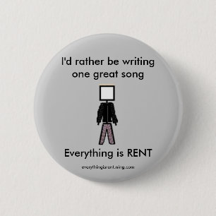 Badge Rond 5 Cm Bouton de Roger