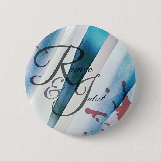 Badge Rond 5 Cm Bouton de Romeo et de Juliet (Devant)